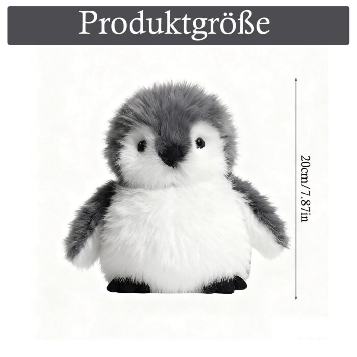 JcvPot Pinguin Kuscheltier, Weiches Stofftier Für Kinder Und Babys, Kuscheltier Pinguin Plüschtier 20 cm, Plüschtier - Image 7